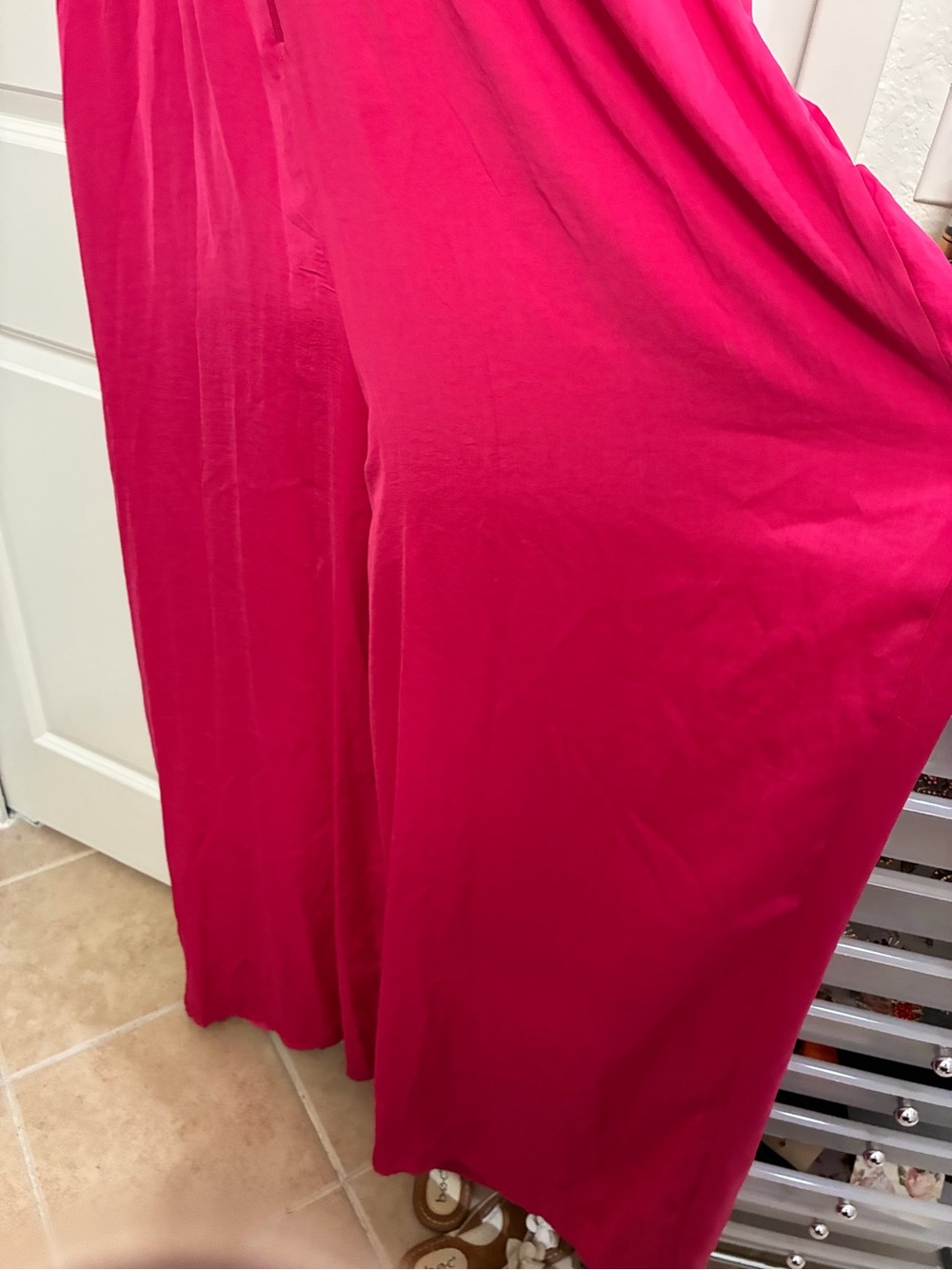 Ashley Stewart Fuchsia Strapless Jumpsuit - Picture 8 of 11